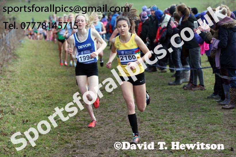 Womens under-17s 2019 British Athletics Inter Counties Cross Country, Prestwood Hall, Loughborough. Photo:  David T. Hewitson/Sports for All Pics